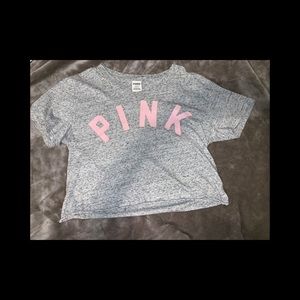 Grey Pink crop top